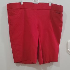 Briggs Red Slimming Band Shorts sz 22w
